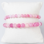 PULSERAS CON GRANITO ROSA